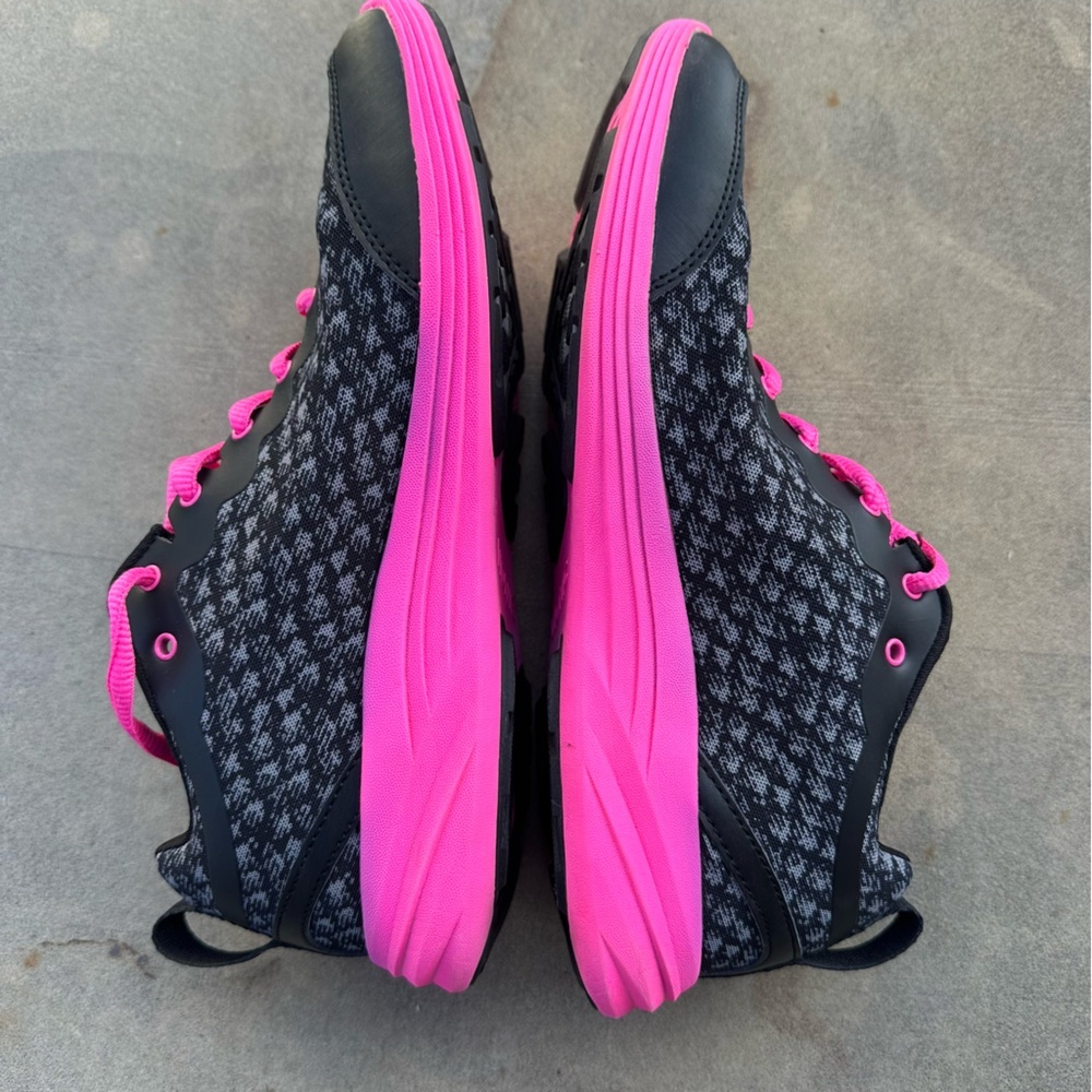 Vionic Python Black Pink Lace Up Comfort Athletic Sneakers Size 8 - Picture 6 of 8